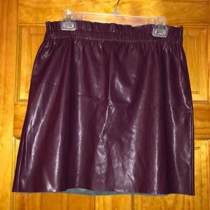 Loft Faux leather skirt